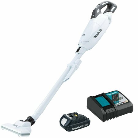 MAKITA Cordless Upright Vacuum, 9", 42cfm, 3.1lb XLC10R1W