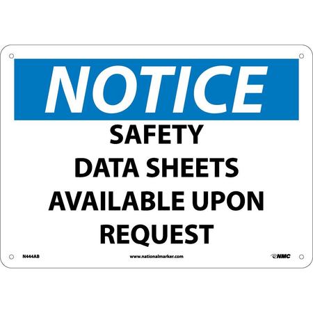 NMC Notice Safety Data Sheets Available Sign N444AB