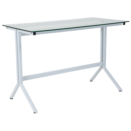 Flash Furniture Winfield, Glass, Desk and Bookshelf NAN-CEK-36-GG