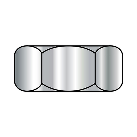 Zoro Select Hex Nut, 5/8"-11, Stainless Steel, Not Graded, Plain, 35/64 in Ht, 500 PK 62NF316