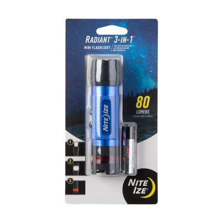 NITE IZE LED Mini Flashlight, Blue NL1B-03-R7