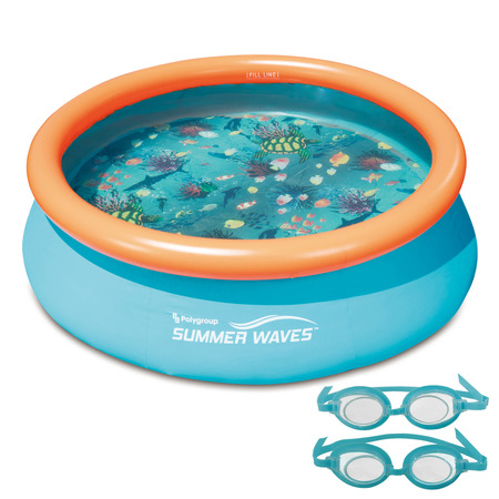 Blue Wave Products Quick Set 3D Family Pool, 7 ft. Round, PR NT5007