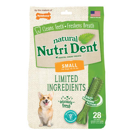 NYLABONE Nutri Dent Dental Chews Fresh Breath Sml NTD441M28P