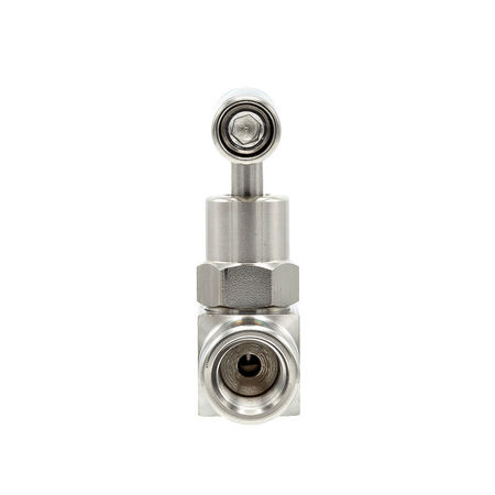 Pic Gauges Needle Valve, 1/4"FxF, Straight, SS, 10K psi NV-SS-1/4-HS-180-FXF