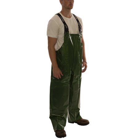 Tingley Rain Bib Overall, 4XL, Green, Unisex O22048