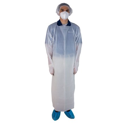 LIGHTHOUSE CPE Isolation Gown, 1XL, White, PK100 OGRW89755U