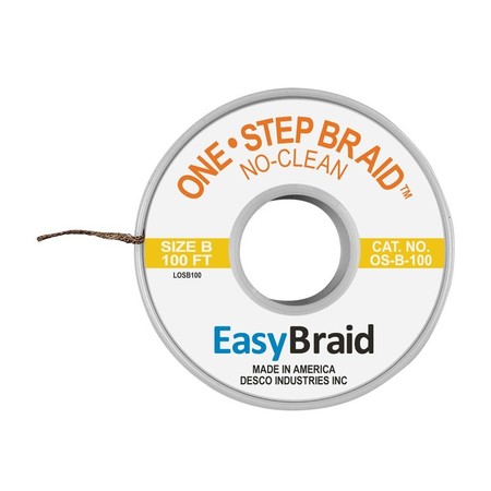 EASYBRAID DESOLDERING BRAID, ONE STEP, .050" X 100 OS-B-100