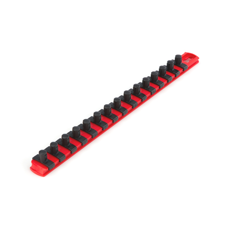Tekton 3/8 Inch Drive x 13 Inch Socket Rail, 15 Clips (Red) OSR12115