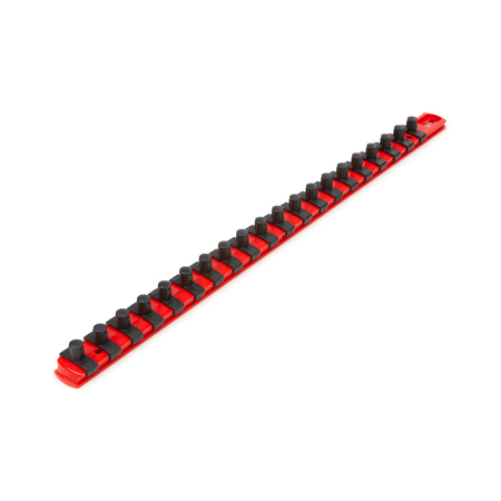 Tekton 3/8 Inch Drive x 18 Inch Socket Rail, 20 Clips (Red) OSR13120