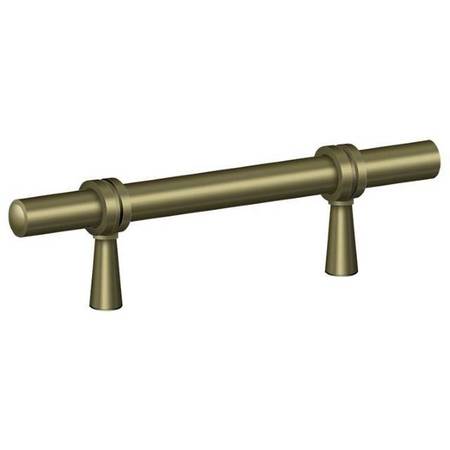 DELTANA Adjustable Pull 4-3/4" Antique Brass P310U5