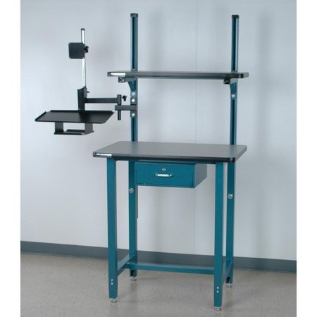 STACKBIN Computer Desk W/ Monitor Arm And Drawer 3624-T-COMP1