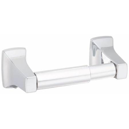 MOEN Contemporary Spring Loaded Paper Holder White Roller Bright Chrome P5080