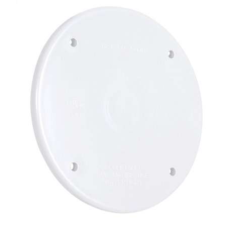 BELL OUTDOOR Round Weatherproof Cover, Plastic, White PBC300WH