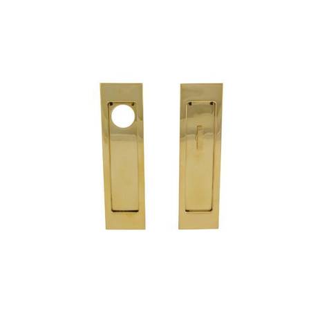 BALDWIN ESTATE Keyed Entry Sliding Door Locks Unlacquered Brass PD005.031.ENTR