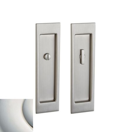BALDWIN ESTATE Privacy Sliding Door Locks Lifetime Bright Nickel PD005.055.PRIV