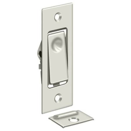 DELTANA Pocket Door Bolts, Jamb Bolt Bright Nickel PDB42U14