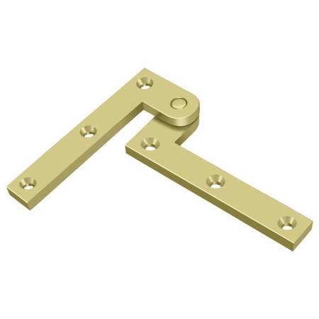 Deltana Bright Brass Door and Butt Hinge PH35U3