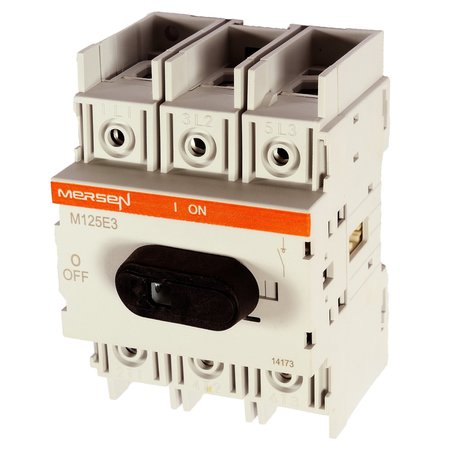 MERSEN IEC Switch, 125A, 3p M125E3