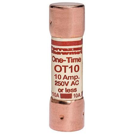 MERSEN UL Class Fuse, K5 Class, OT Series, Fast-Acting, 10A, 250V AC OT10