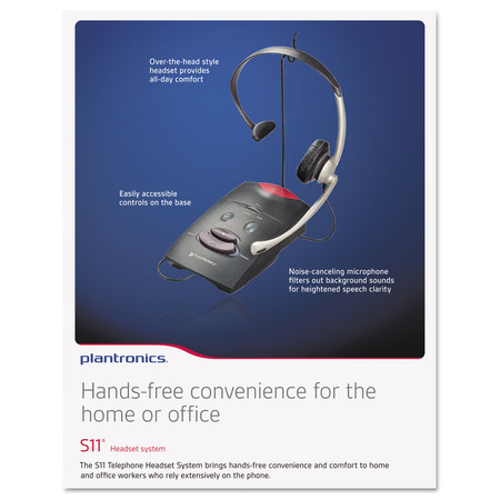 Plantronics S11 System Over-the-Head Teleph1 Headset S11
