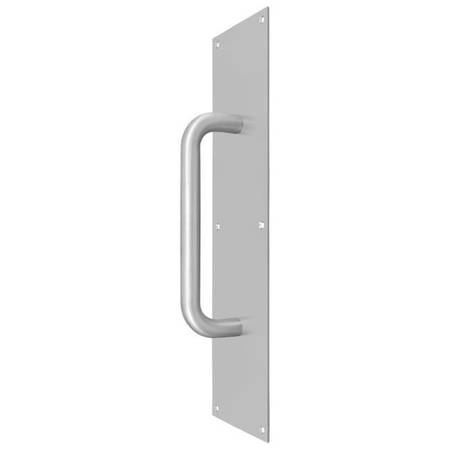 DELTANA Pull Plate With Handle 4" X 16" S/S Satin Stainless Steel PPH4016U32D