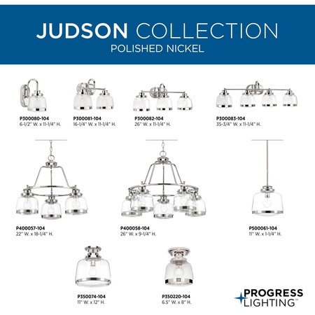 Progress Lighting Judson One-Light Pendant P500061-104