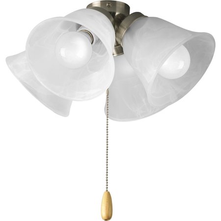PROGRESS LIGHTING Four-Light Universal Fan Light Kit P2643-09WB