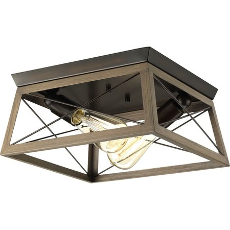 PROGRESS LIGHTING Briarwood Two-Light Flush Mount P350039-020