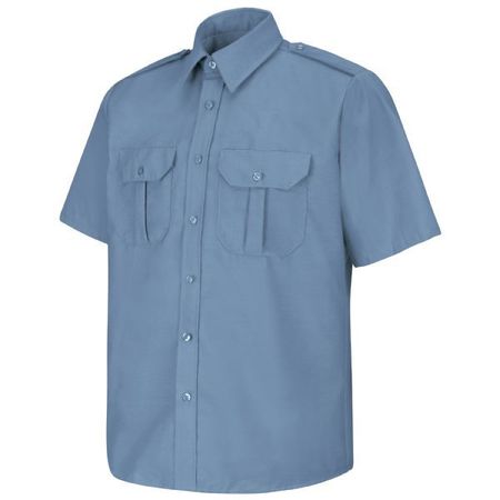 HORACE SMALL Mens Ss Med Blue Sec Shr Epaulets SP66MB SS L