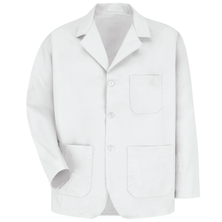 RED KAP Mens White Office Coat 80/20 KP10WH RG 4XL