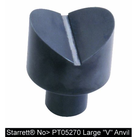 STARRETT Hardness Tester Anvil, Large V PT05270