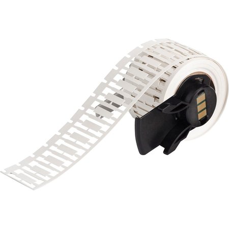 BRADY Wire Marker, Rectangle, White, 19/32" W M6-15-390