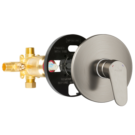 PULSE SHOWERSPAS Trutemp Pressure Balance Valve W/Brushed-Nickel Trim Kit 3001-RIV-PB-BN