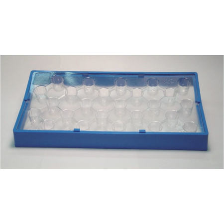 JG FINNERAN Insert Tray for Universal Vial Rack, to Hold 12mm Tapered, Flat/Round 9601-12