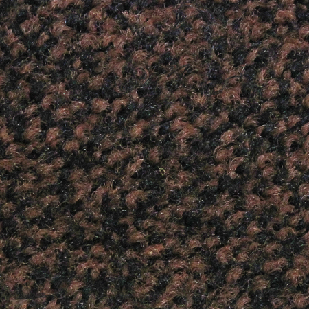 M A MATTING Plush Mat, Brown/Black 4' x 8', Smooth Backing 1804848190