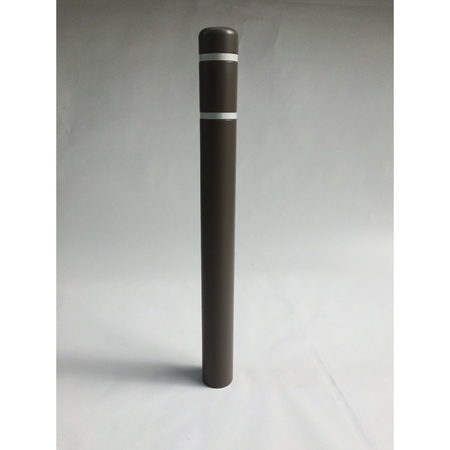 POST GUARD Post Sleeve, 4.5" Dia, 52" H, Warm Grey CL1385WMG