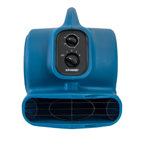 Xpower 1/5 HP, 800 CFM, 2.3 Amps, 4 Speeds Scented Mini Mighty Air Mover with Power Outlets, 3-Hour Timer and Refillable Scent Cartridge P-260AT
