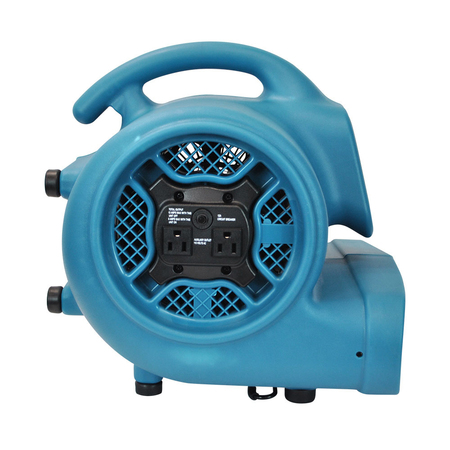 Xpower 1/3 HP, 2000 CFM, 3.8 Amps, 3 Speeds Scented Air Mover with Power Outlets, 3-Hour Timer and Refillable Scent Cartridge P-450AT