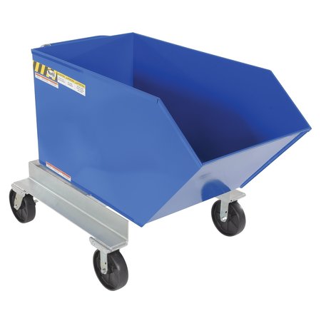 Zoro Select Portable Hopper, Steel, 1/2 cu. yd, 2000lb. P-HOP-0.5