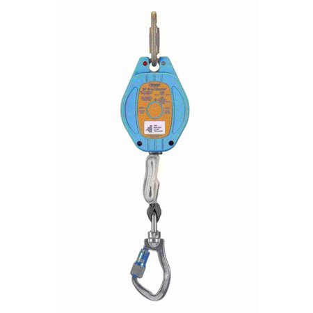 TRACTEL Self Retracting Lifeline, 20 ft., Blue RT20WC8