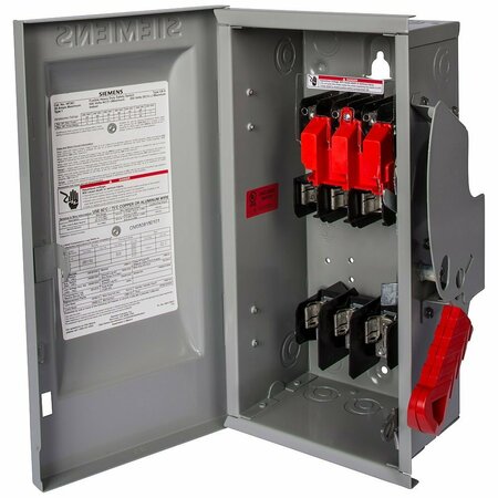 Siemens Nonfusible Solar Safety Disconnect Switch, 600V AC/DC, NEMA 3R HNF361RPV