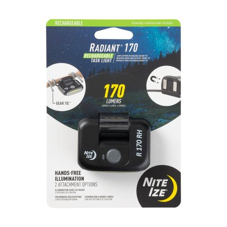 NITE IZE Rechargeable Task Light, 170 lumens R170TR-01-R7