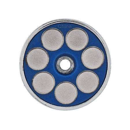 MAGNET SOURCE Super Blue Neodymium Round Base Magnet RB70BL-NEOBX