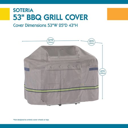 Duck Covers Soteria Heavy Duty Rainproof Patio Barbecue Grill, 25"x53" RBB532543