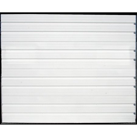 AMERICAN GARAGE DOOR SUPPLY Dock Door Smooth Wht Glvnzd Stl, Painted IS24-98X90-XX-2STL