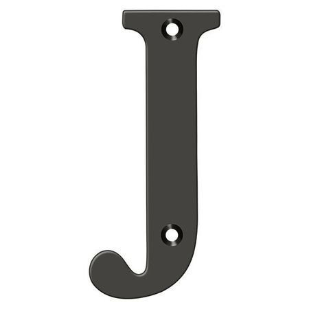 DELTANA Residential Letter J Oil Rubbed Bronze 4" RL4J-10B