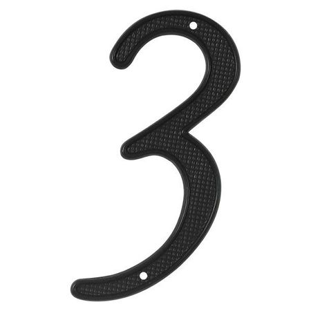 DELTANA Numbers, Zinc Black 4" RNZ43