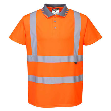 PORTWEST Hi-Vis S/S Polo Shirt RIS, L RT22