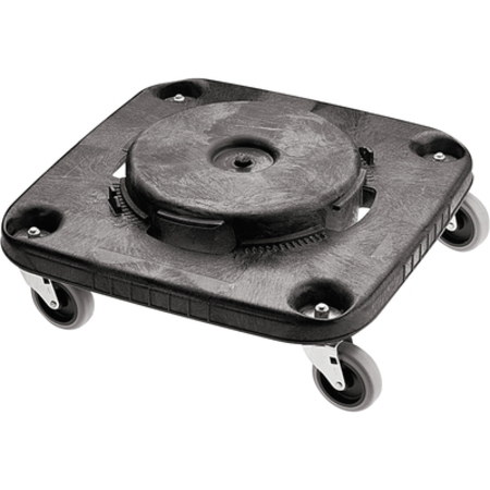 RUBBERMAID COMMERCIAL Brute® Square Dolly, 17" x 17" x 6", Black, 1/Each RUB148