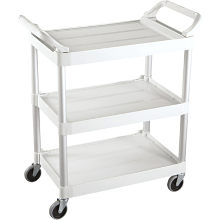 RUBBERMAID COMMERCIAL Rubbermaid® Service Cart, 34" x 19" x 38", White, 1/Each RUB440W